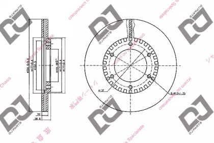 Тормозной диск DJ PARTS BD1959